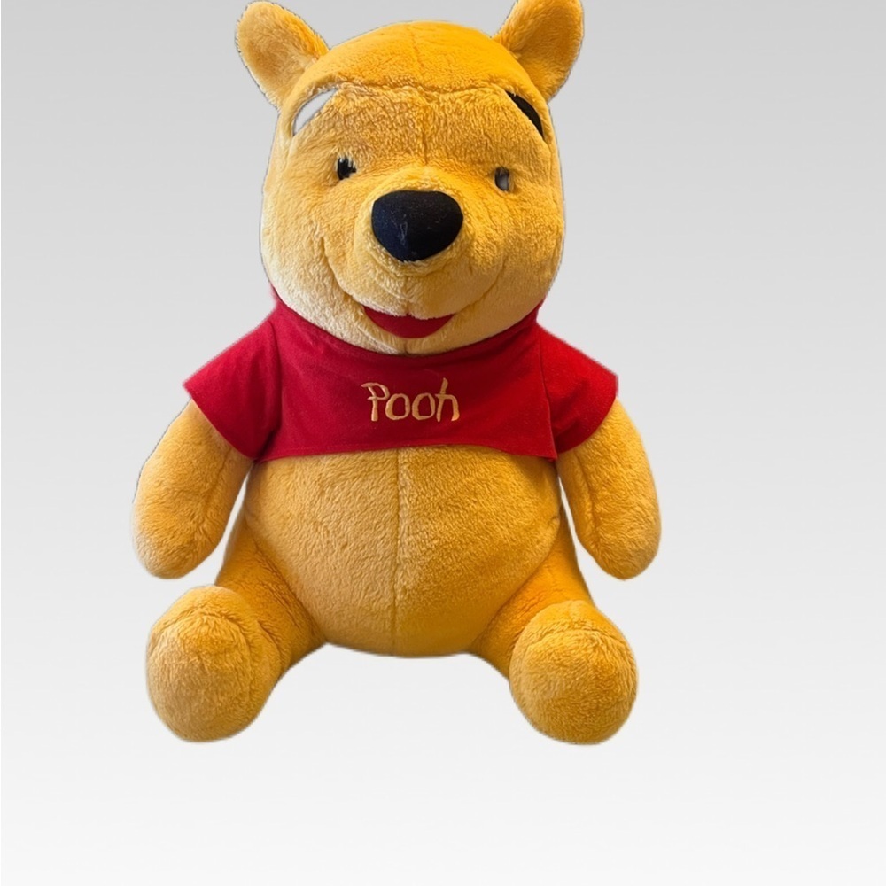 Disney Winnie the Pooh Plush - Golden Yellow and Red 19”LENGTH